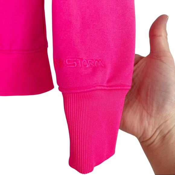 Under Armour Hot Pink Storm Fleece Hoodie Sz XS - Picture 5 of 9